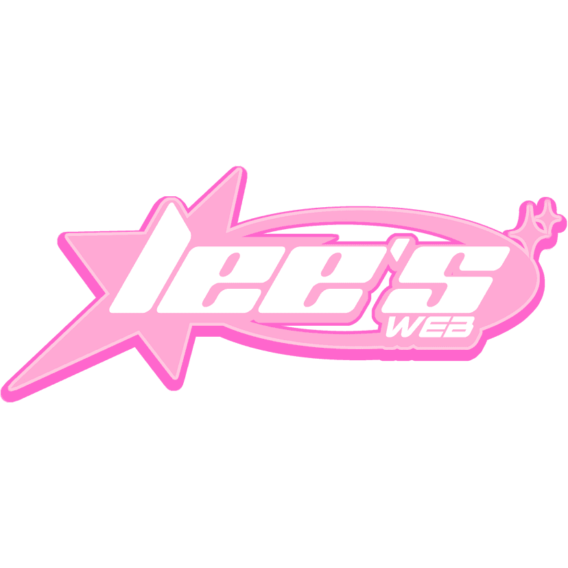 Lee's Web logo — Y2K star and swoosh design